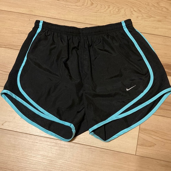 Nike Pants - Nike Dri-Fit Black and Blue Running Shorts S/CH